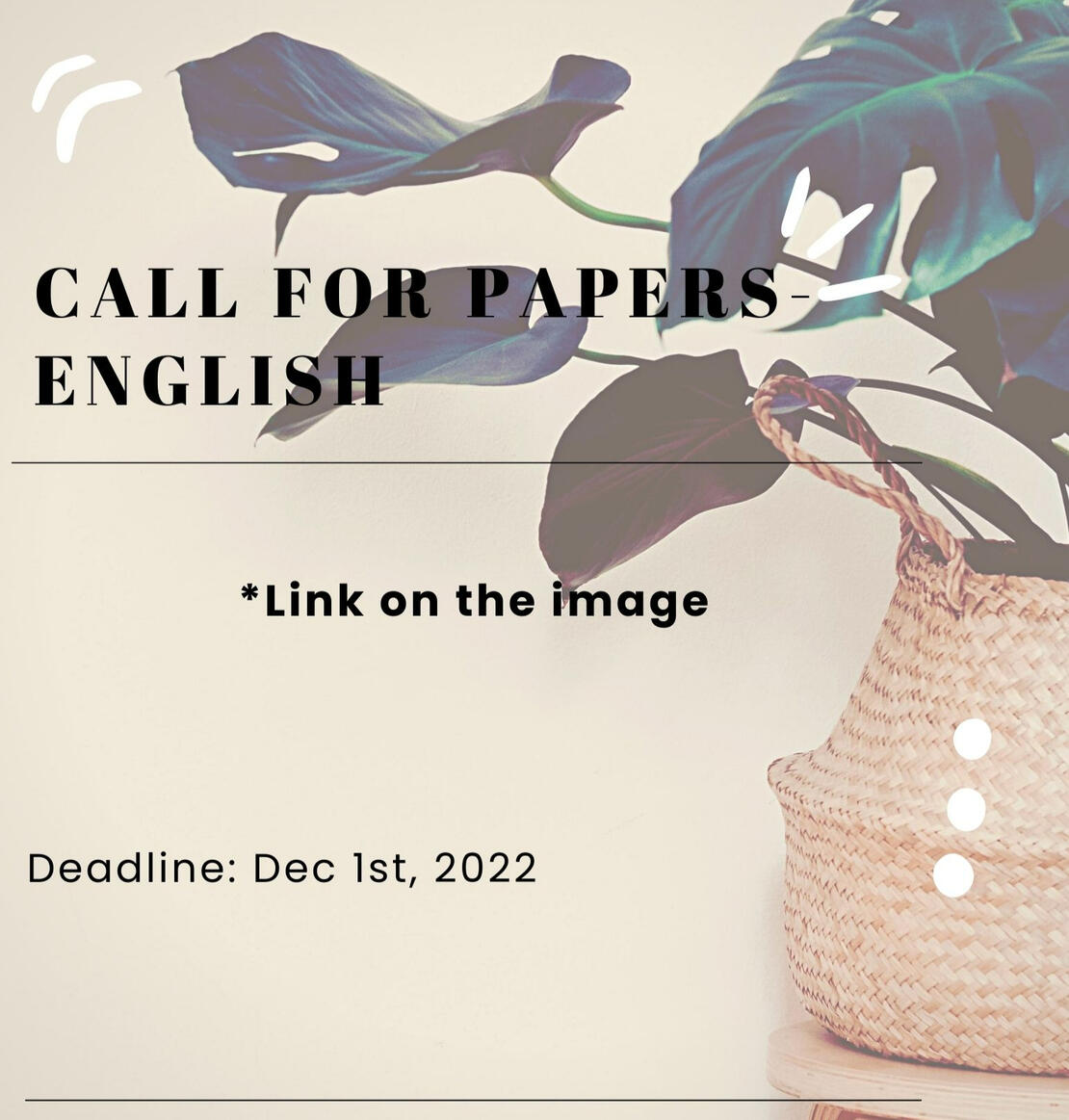 Call for papers - English